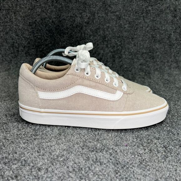 Vans Shoes - Vans Old Skool Shoes Women's Size 9 Tan Canvas Low Athletic Casual Skate Sneaker